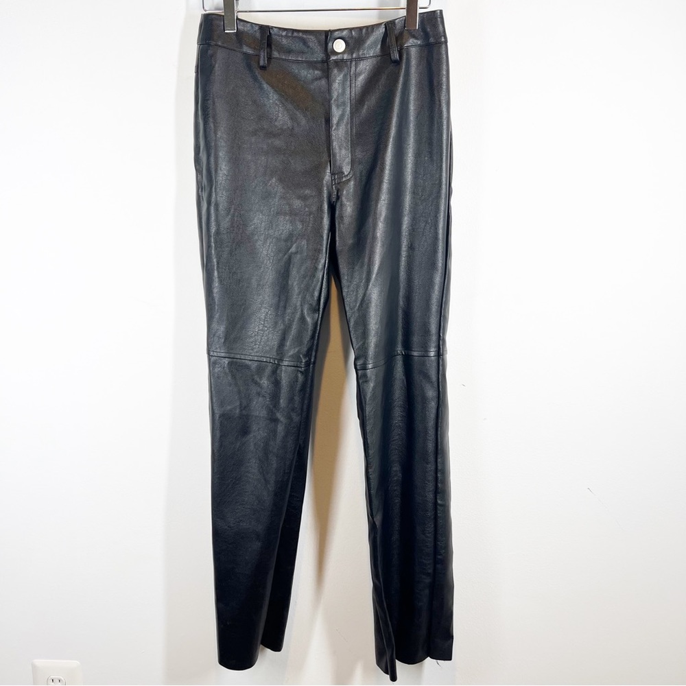 Princess Polly Faux Leather Straight Leg Pants